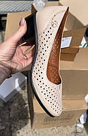 Жіночі туфлі шкіряні літні бежеві Emirro 23864/41 (37)