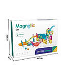 Конструктор магнітний Magnetic DIY CH1036 91 елемент з кульками (45560-E), фото 4