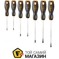 Стандартная набор отверток NEO TOOLS 04-206 7шт. шлицевая (Slotted), крестовая (Phillips)