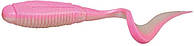 Силикон Jackall Rhythm Curly 5" 5 шт. Bubble Gum Pink/Pearl White (16992349)