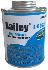 Клей для труб ПВХ Bailey L-6023 473 мл