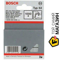 Скобы Bosch Тип 53 6мм, 1000шт. (1609200326)