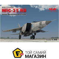 Модель 1:48 самолеты - ICM - Самолет-разведчик МиГ-25 РБ 1:48 (ICM48902) пластмасса