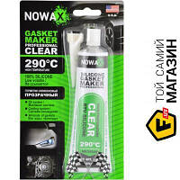Уплотнитель Nowax NOWAX GASKET MAKER CLEAR 85g + 290?С Високотемпературний, професійний прозорий (NX34309)