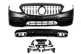 Комплект обвісів з дифузором (AMG C63-designs 2018-2021) для мерседес C-сlass W205 рр