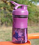 Шейкер спортивний (пляшка) BlenderBottle SportMixer Flip 20oz/590ml Plum, фото 5