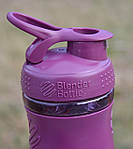 Шейкер спортивний (пляшка) BlenderBottle SportMixer Flip 20oz/590ml Plum, фото 8