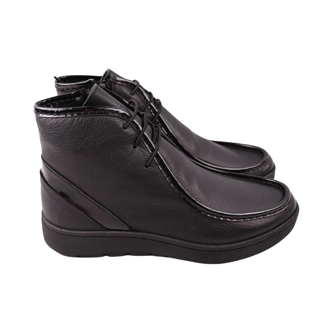 Черевики жіночі Kesim чорні натуральна шкіра, 38, фото 1