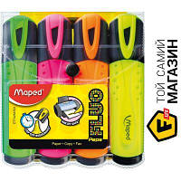 Маркер Maped Fluo Peps Classic, 4шт. (MP.742547)