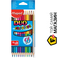 Maped Color Peps Duo двусторонние, 12шт. (MP.829600)