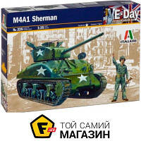 Модель 1:35 танки - Italeri - Американский танк M4-A1 Sherman (IT0225) пластмасса