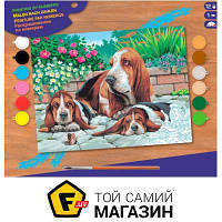 Sequin Art Painting By Numbers Senior. Basset Hounds (SA0044)