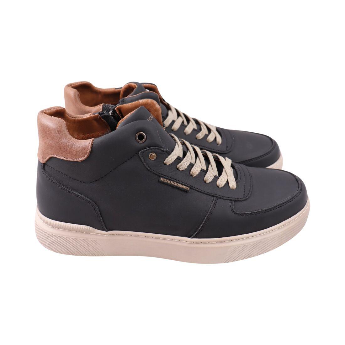 Черевики чоловічі Konors чорні натуральна шкіра, 43, фото 1