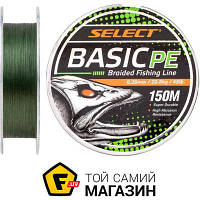 Шнур Select Tackles Шнур Select Basic PE Green 150m 0.26mm 45lb/20.8kg (1870.18.74)