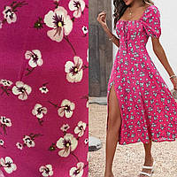 Жіноче ніжне плаття у квітковий принт рожевий