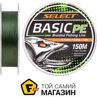 Шнур Select Tackles Шнур Select Basic PE Green 150m 0.14mm 15lb/6.8kg (1870.18.23)