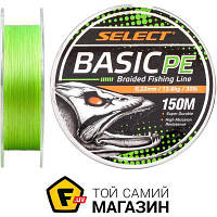 Шнур Select Tackles Шнур Select Basic Light Green 150m 0.22mm 30lb/13.6kg (1870.18.69)