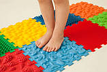 Тактильний масажний килимок Пазли Мікс (8 елементів), фото 2