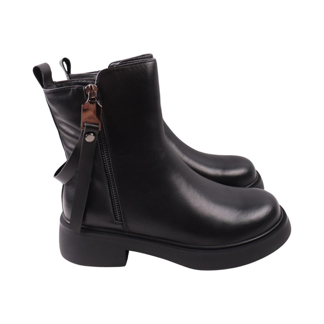 Черевики жіночі Melanda чорні натуральна шкіра, 41, фото 1