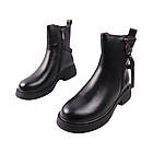 Черевики жіночі Melanda чорні натуральна шкіра, 41, фото 5