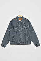 Пиджак мужской батальный джинсовый светло-серого цвета уп.5 шт. 174928P