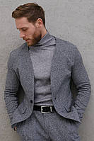 Пиджак мужской серого цвета 179012P
