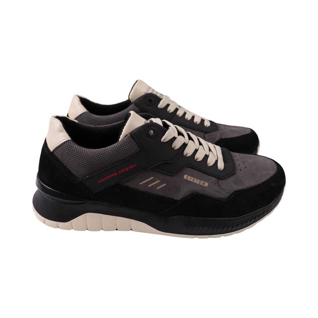 Кросівки чоловічі Konors чорні натуральна шкіра, 40, фото 1