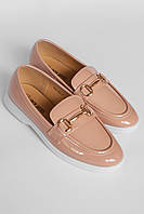 Туфли-лоферы женские светло-розового цвета 178761P