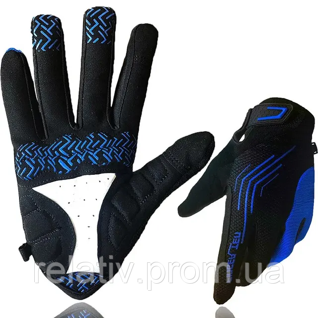 Мото рукавички Blue, Розмір L (працюють з сенсорними екранами)