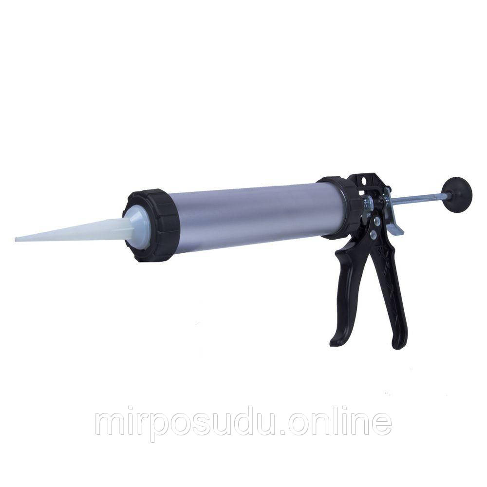 Пістолет для видавлювання силікону 600мл пістолет для герметиків туба (12-051)