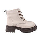 Черевики жіночі Li Fexpert молочні натуральна шкіра, 40, фото 3