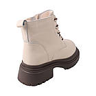 Черевики жіночі Li Fexpert молочні натуральна шкіра, 40, фото 4