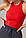 Майка трикотажна в рубчик — червоний колір, XS (є розміри), фото 4