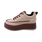 Кеди жіночі Fashion капучіно натуральна шкіра, 39, фото 2