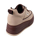 Кеди жіночі Fashion капучіно натуральна шкіра, 39, фото 4