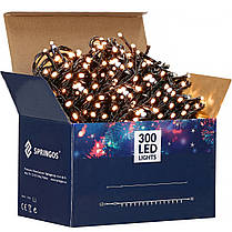 Гірлянда вулична (зовнішня) Springos 24 м 300 LED + Flash CL0328 Warm White, фото 4