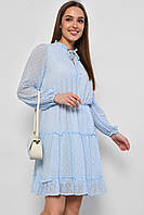 Платье женское шифоновое голубого цвета р.46 178469M