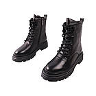 Черевики жіночі Arees чорні натуральна шкіра, 39, фото 5