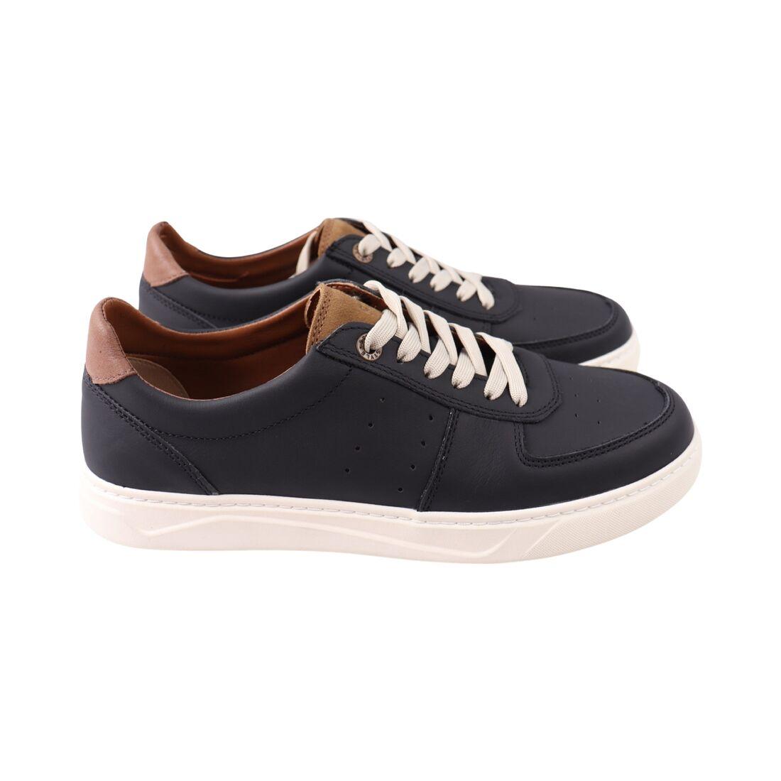 Кеди чоловічі Konors чорні натуральна шкіра, 44, фото 1