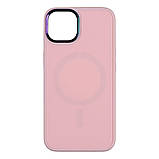 Чохол AG-Glass Chrome Camera with Magsafe для Iphone 12/12 Pro Колір Pink sand, фото 8