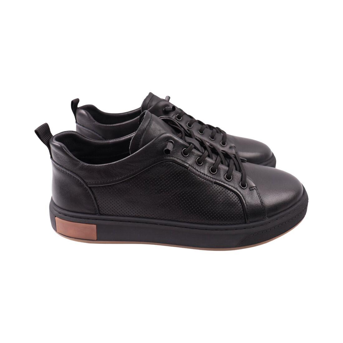 Кеди чоловічі Clemento чорні натуральна шкіра, 42, фото 1