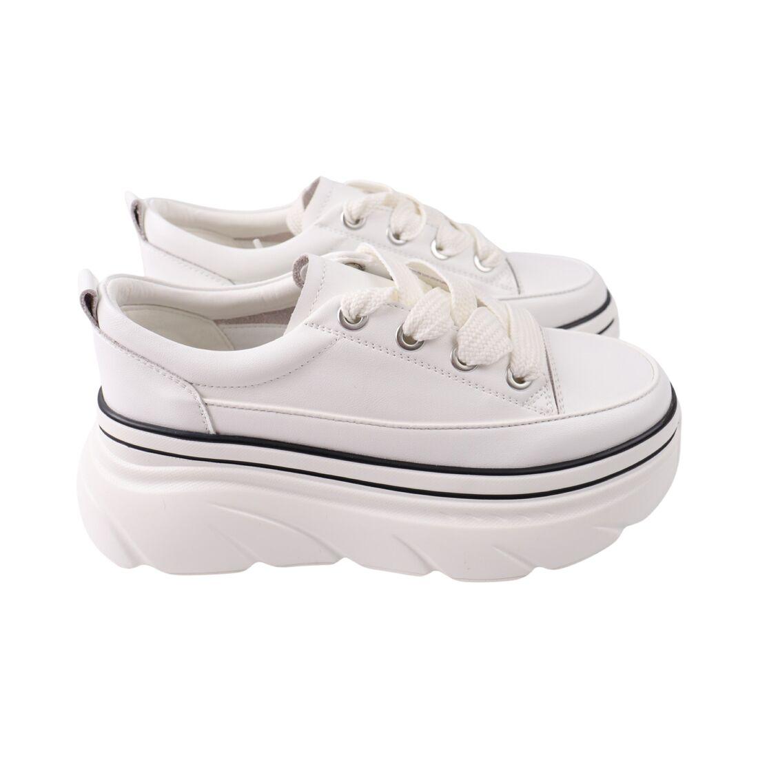 Кеди жіночі Gifanni білі натуральна шкіра, 39, фото 1