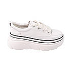 Кеди жіночі Gifanni білі натуральна шкіра, 39, фото 3