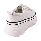 Кеди жіночі Gifanni білі натуральна шкіра, 39, фото 4