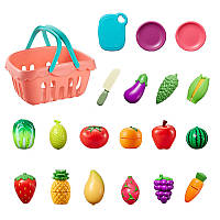 Игровой набор Овощи и фрукты (20 шт) от Obetty