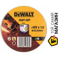 Отрезной диск Dewalt Inox 125мм, 10шт. (DT3507)