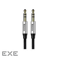 Кабель BASEUS Yiven mini-jack 3.5 мм 0.5м Silver/Black (CAM30-AS1)