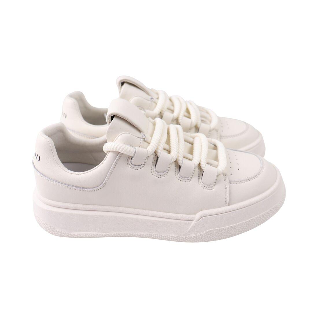 Кеди жіночі Farinni молочні натуральна шкіра, 36, фото 1