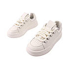 Кеди жіночі Farinni молочні натуральна шкіра, 36, фото 5