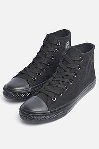 Кеди підліткові текстильні чорного кольору 178884P